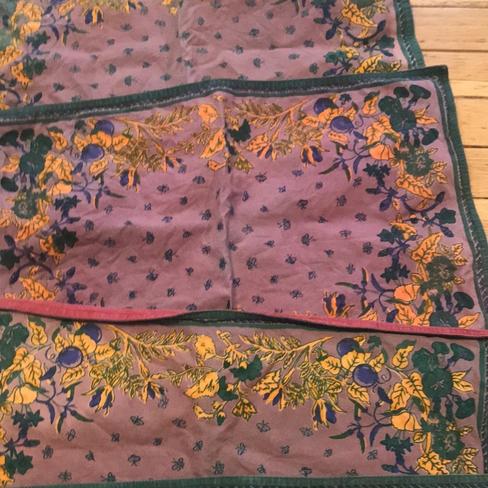 Elegant floral pattern cotton place mats of six